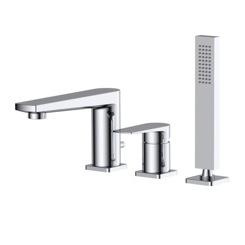 RAK Blade 3 Hole Deck Mounted Bath Shower Mixer