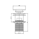 RAK Click Clack Basin Waste Slotted