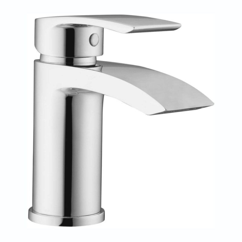 RAK Curve Mini Mono Basin Mixer with Clicker Waste
