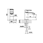 RAK Mercury Mono Basin Mixer Tap Chrome
