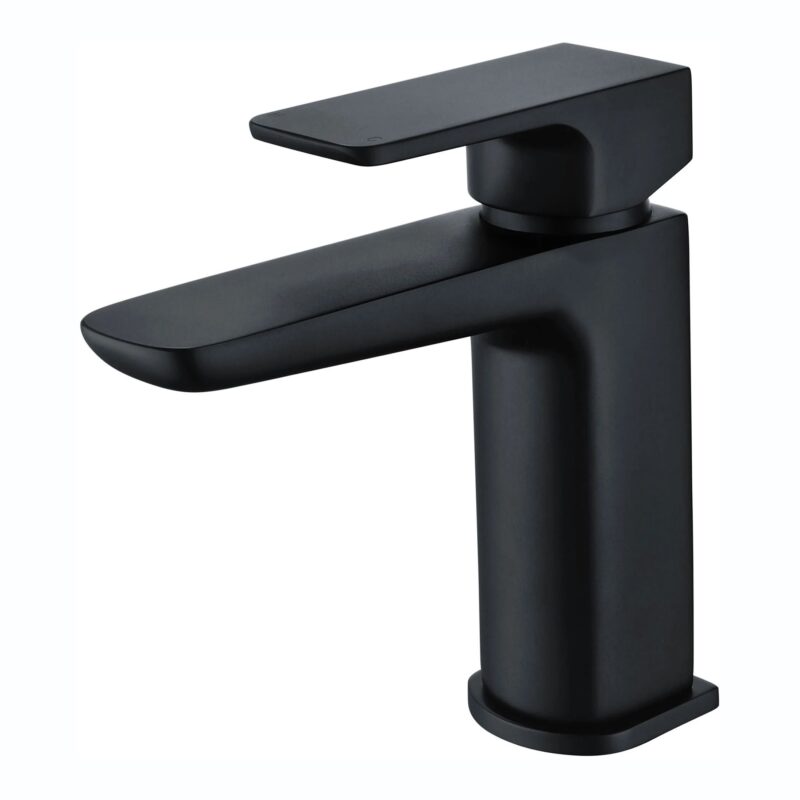 RAK Moon Mono Basin Mixer with Clicker Waste Black RAK Moon Mono Basin Mixer with Clicker Waste Black