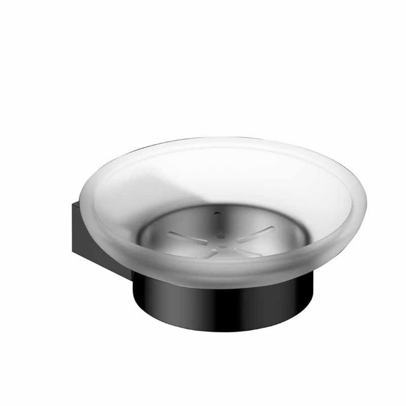 RAK Petit Round Soap Dish Holder Matt Black RAK Petit Round Soap Dish Holder Matt Black