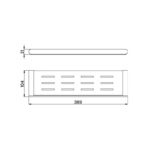 RAK Petit Round Bathroom Shelf Brushed Nickel