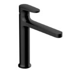 RAK Portofino Mid Height Basin Mixer Matt Black
