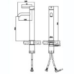 RAK Prima Tech Tall Mono Basin Mixer (No Waste)