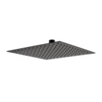 RAK Ultra Slim Air Induction Shower Head Square 250mm Black