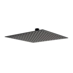 RAK Ultra Slim Air Induction Shower Head Square 250mm Black