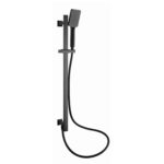 RAK Square Slide Rail Kit with Integral Wall Outlet Black