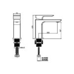 RAK Summit Mini Mono Basin Mixer (No Waste)