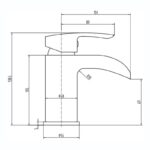 RAK Art Curve Waterfall Mono Basin Mixer (No Waste)