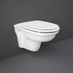 RAK Washington Wood Soft Close Seat & Cover Matt White