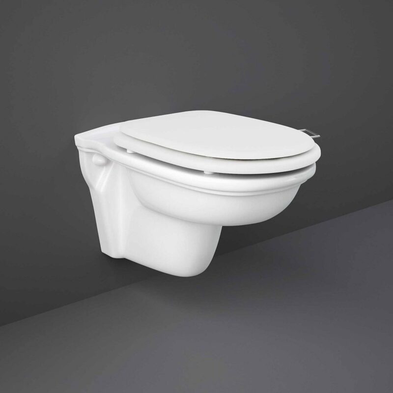 RAK Washington Wood Soft Close Seat & Cover Matt White