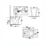 RAK Resort Back to Wall Toilet Pan