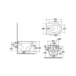 RAK Feeling Wall Hung Toilet Pan Matt White