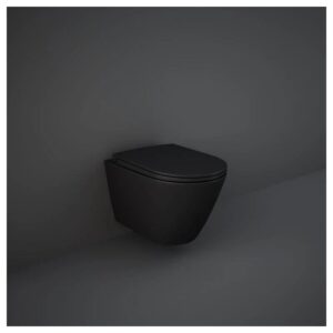 RAK Feeling 365mm Wall Hung Pan Matt Black