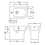 RAK Resort Back To Wall Bidet