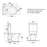 RAK Resort Mini Close Coupled Full Access Open Back Pan