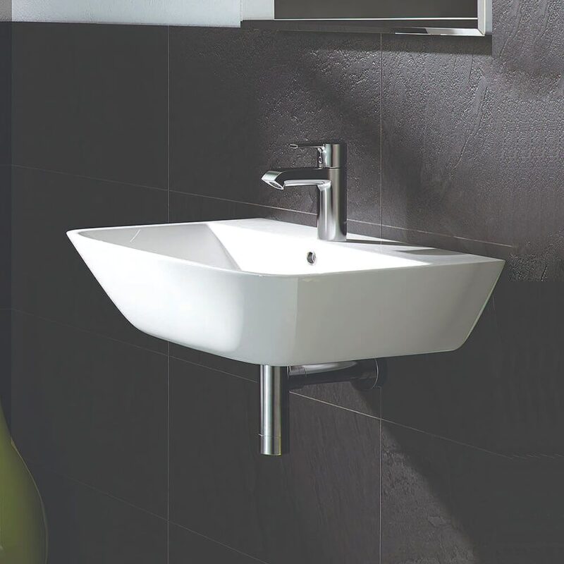 RAK Summit 40cm Wall Hung Hand Basin 1 Tap Hole