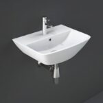 RAK Summit 40cm Wall Hung Hand Basin 1 Tap Hole