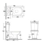 RAK Washington WC Pack with Lever Handle & Matt Grey Seat