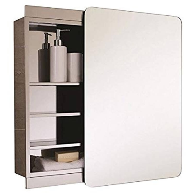 RAK Slide Stainless Steel Single Cabinet with Sliding Mirrored Door RAK Slide Stainless Steel Single Cabinet with Sliding Mirrored Door