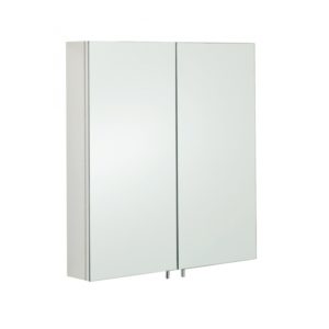 RAK Delta Stainless Steel Double Cabinet with Mirrored Doors