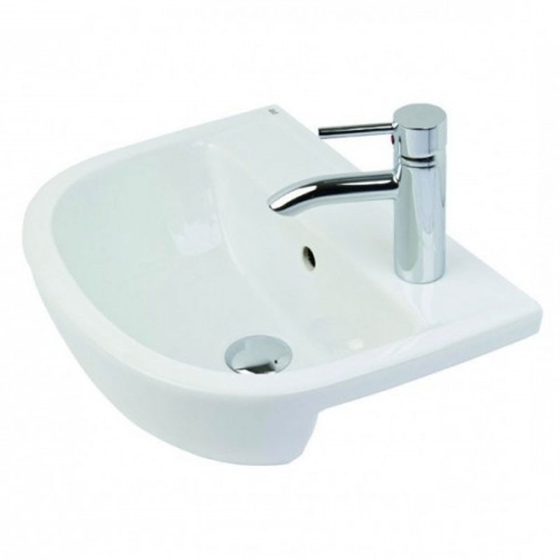 RAK Compact 40cm Semi Recessed Basin 1 Taphole Right RAK Compact 40cm Semi Recessed Basin 1 Taphole Right