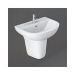 RAK Compact 450mm 1 Hole Basin & Semi Pedestal