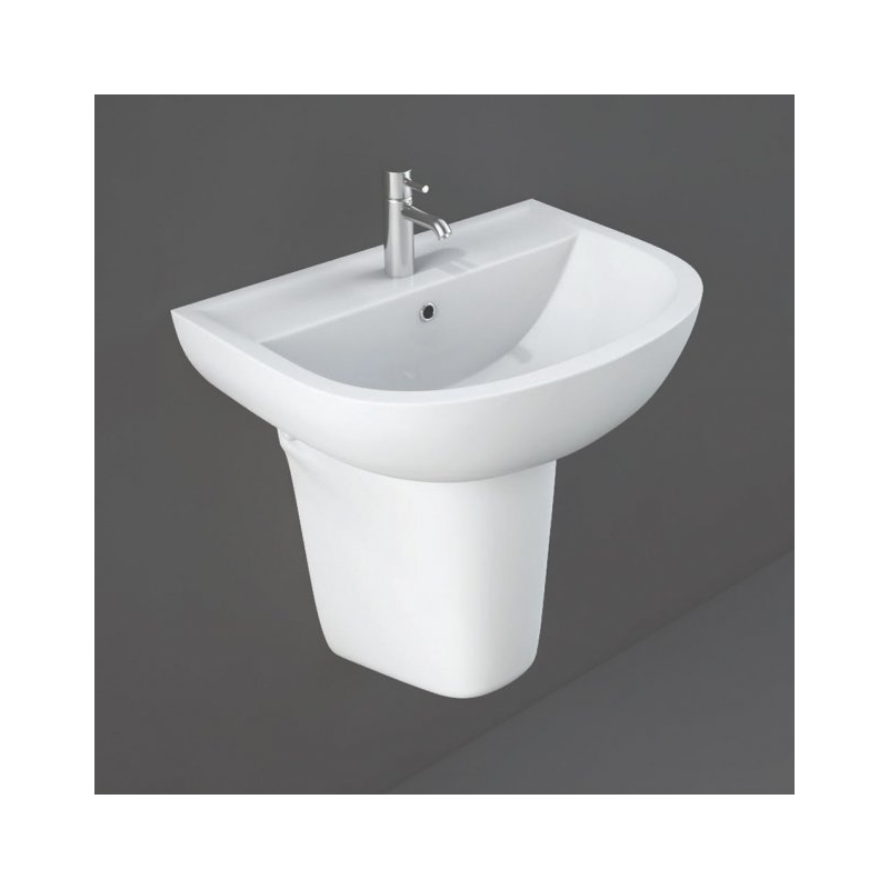 RAK Compact 450mm 1 Hole Basin & Semi Pedestal RAK Compact 450mm 1 Hole Basin & Semi Pedestal