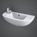 RAK Compact 45cm Slimline Cloakroom Basin 1 Taphole Left