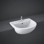 RAK Compact 55cm Semi Recessed Basin 1 Taphole