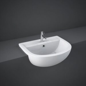 RAK Compact 55cm Semi Recessed Basin 1 Taphole