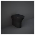 RAK Feeling Rimless Back To Wall Pan & Soft Close Seat Matt Black