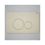 RAK Ecofix Round Dual Flush Plate Matt Greige