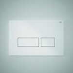 RAK White Flush Plate with Rectangular Buttons