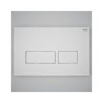 RAK Ecofix Rectangular Dual Flush Plate Matt White