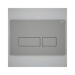 RAK Ecofix Rectangular Dual Flush Plate Matt Grey
