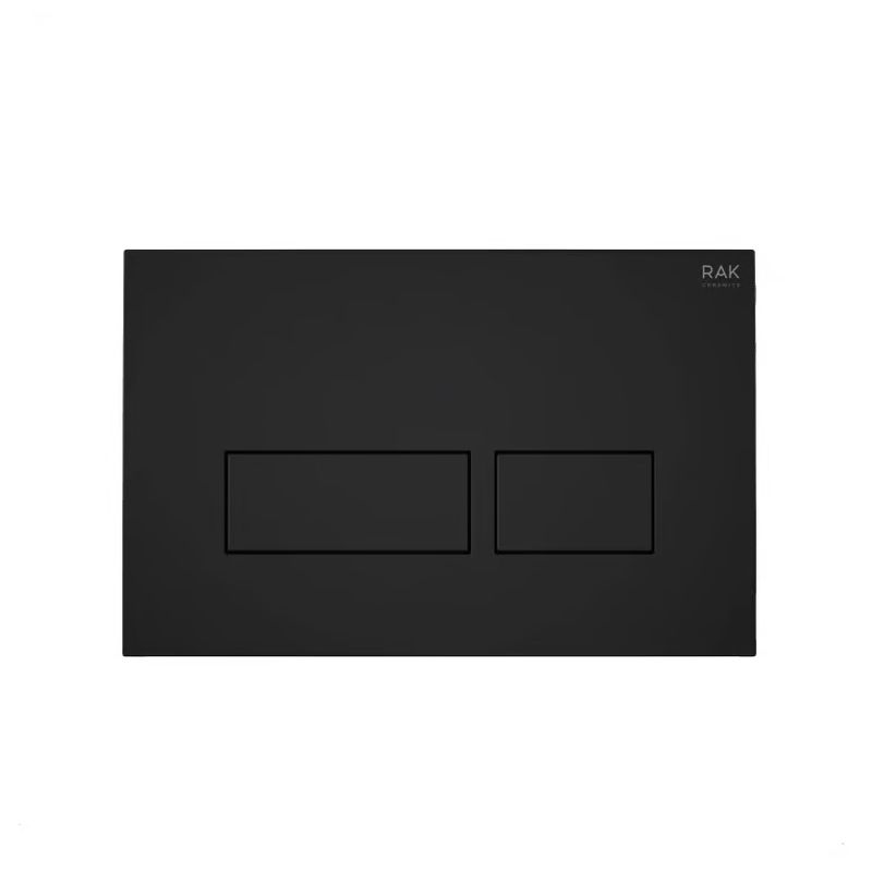 RAK Ecofix Rectangular Dual Flush Plate Matt Black RAK Ecofix Rectangular Dual Flush Plate Matt Black