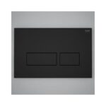 RAK Ecofix Rectangular Dual Flush Plate Matt Black