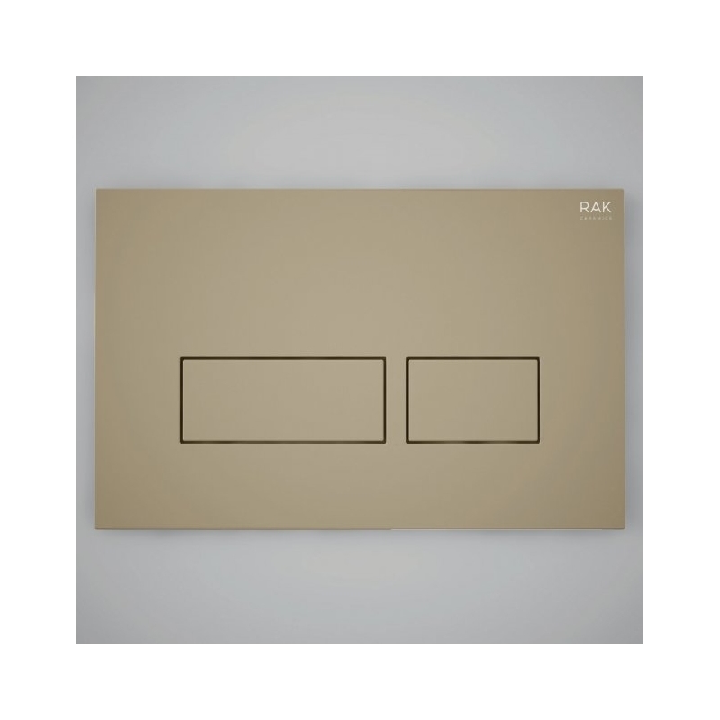 RAK Ecofix Rectangular Dual Flush Plate Matt Cappuccino RAK Ecofix Rectangular Dual Flush Plate Matt Cappuccino