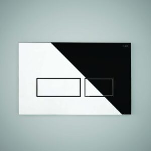 RAK Polished Chrome Flush Plate with Rectangular Buttons