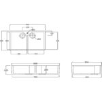 RAK Gourmet Sink 10 Double Bowl