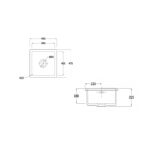 RAK Gourmet Sink 6 Square Over/Under Counter