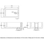 RAK Belfast Style Gourmet Sink 8 with Weir Overflow Alpine White