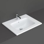 RAK Joy Drop-In Washbasin 610x465mm 1 Tap Hole