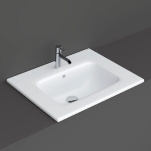 RAK Joy Drop-In Washbasin 610x465mm 1 Tap Hole
