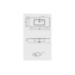 RAK Joy Drop-In Washbasin 101x46cm 1 Tap Hole