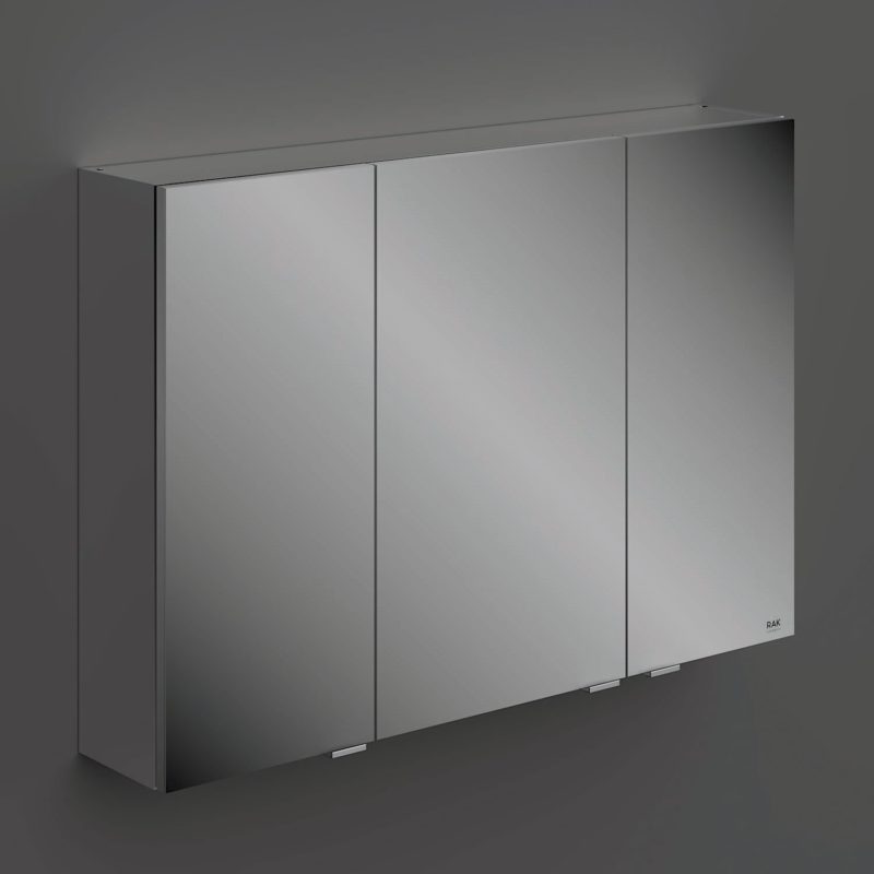 RAK Joy Wall Hung 3 Door Mirror Cabinet 100cm
