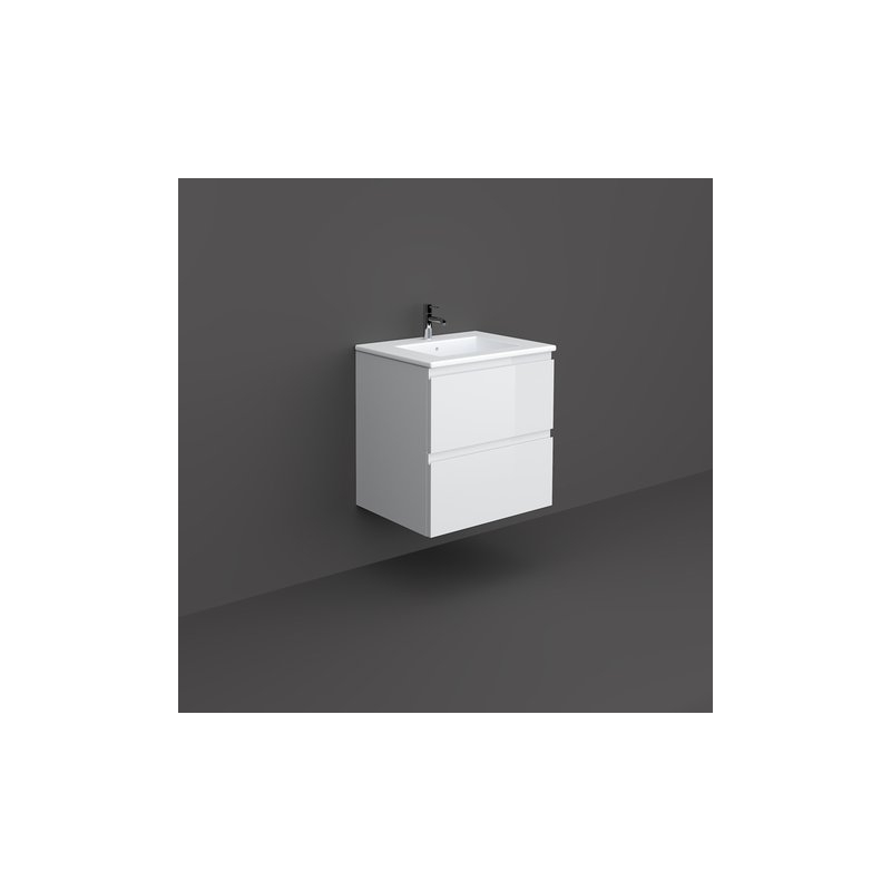 RAK Joy Wall Hung Vanity Unit 60cm Pure White RAK Joy Wall Hung Vanity Unit 60cm Pure White