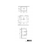 RAK Joy Wall Hung Vanity Unit 60cm Pure White